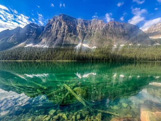 Boom Lake — Boom Lake trail through subalpine forest to the lakeshore
